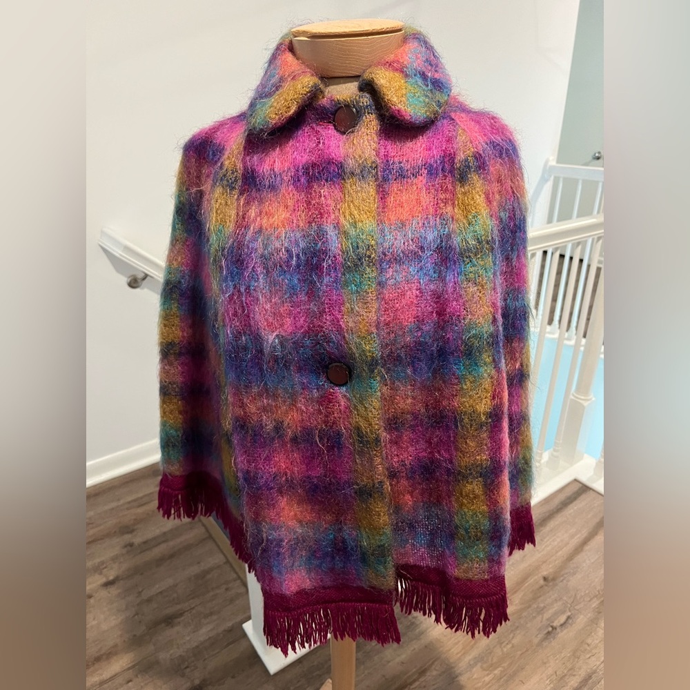 Vintage Scotch House mohair cape